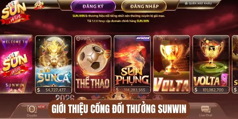 Giới thiệu cổng đổi thưởng Sunwin