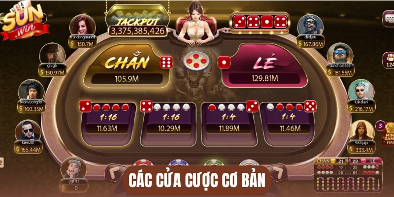 Các cửa cược cơ bản