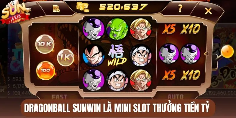 Dragonball Sunwin là mini slot thưởng tiền tỷ