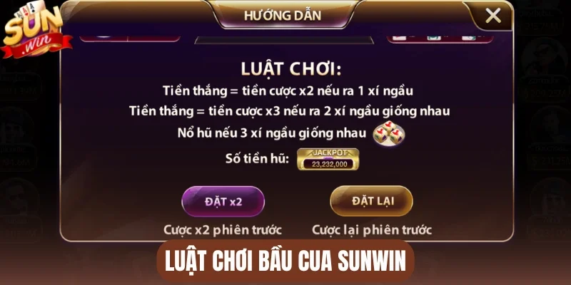 Luật chơi Bầu cua Sunwin