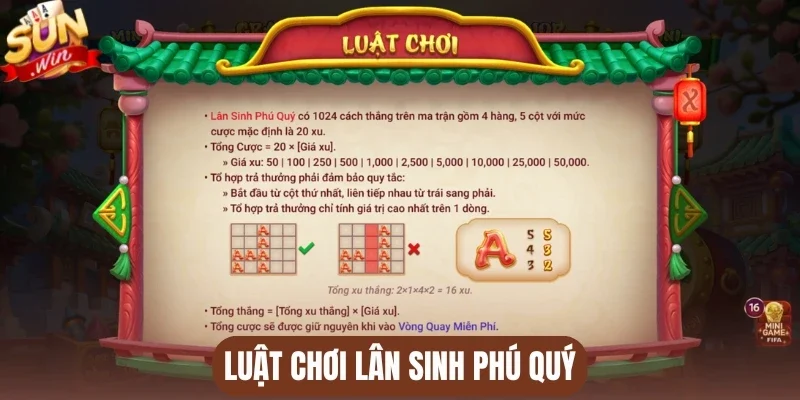 Luật chơi Lân sinh phú quý
