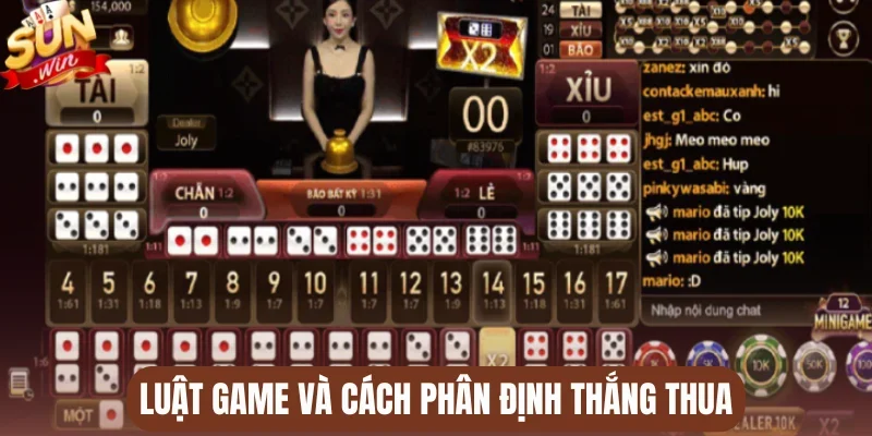 Luật game và cách phân định thắng thua