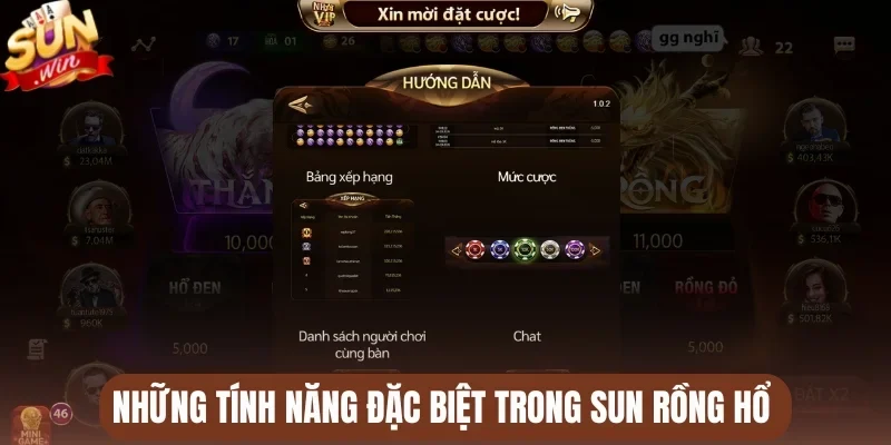 Những tính năng đặc biệt trong Sun rồng hổ 