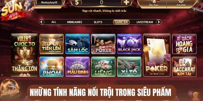 Các hành động trong Blackjack Sunwin 