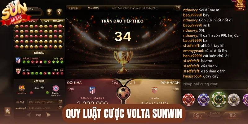 Quy luật cược Volta Sunwin