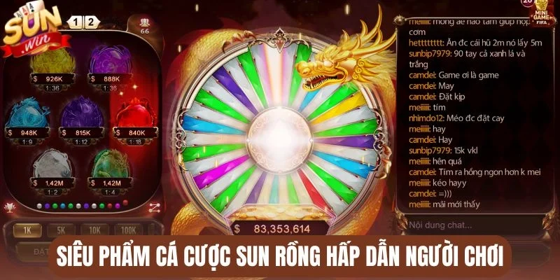 Siêu phẩm cá cược Sun Rồng hấp dẫn người chơi