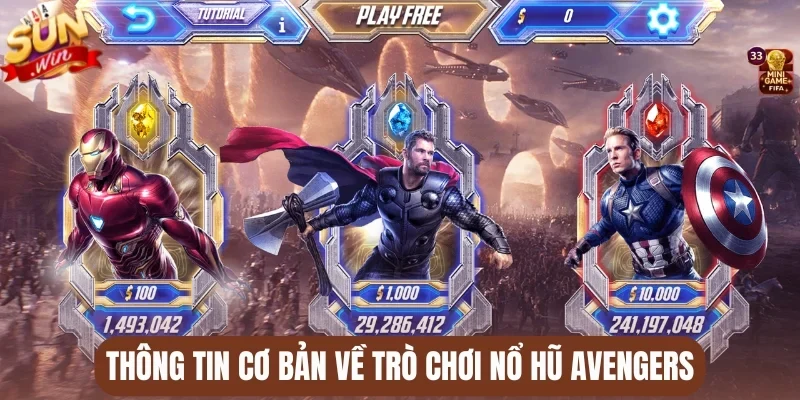 Thông tin cơ bản về trò chơi nổ hũ Avengers